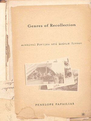 cover image of Genres of Recollection
